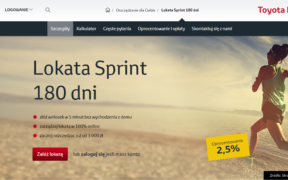 toyota bank lokata sprint