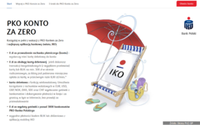 konto za zero pko bp