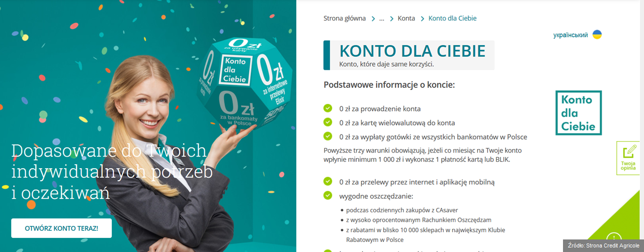 konto credit agricole